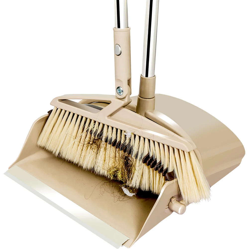 

Folding Dustpan Floor Cleaning Broom Combination Household Lazy Sweep The Floor Windproof Clean Dustless Broom And Dustpan Set