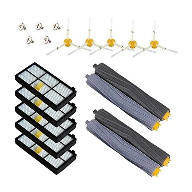 

Сменные детали для пылесосов IRobot Roomba 860 880 805 860 980 960, Hepa фильтр, щетка, ролики, боковые щетки