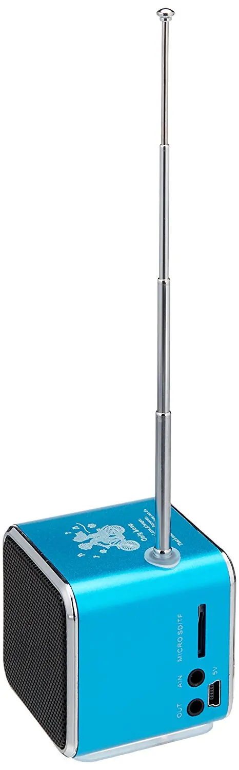 Мини цифровой портативный музыкальный MP3 плеер Micro SD/TF USB дисковый динамик FM радио