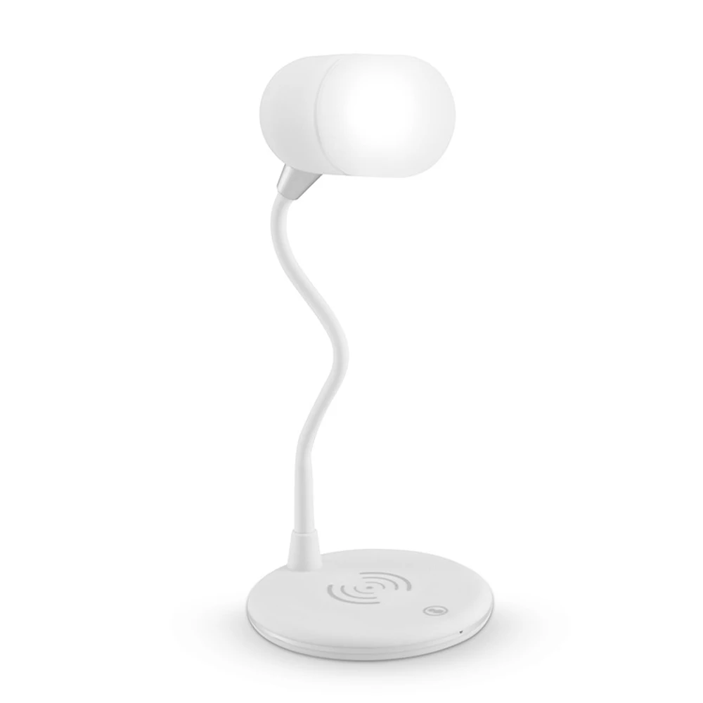 

Настольная лампа с сенсорным управлением, бесступенчатая Затемняющая лампа с динамиком BT 5,0, 3 режима цвета, без мерцания, поддержка беспров...