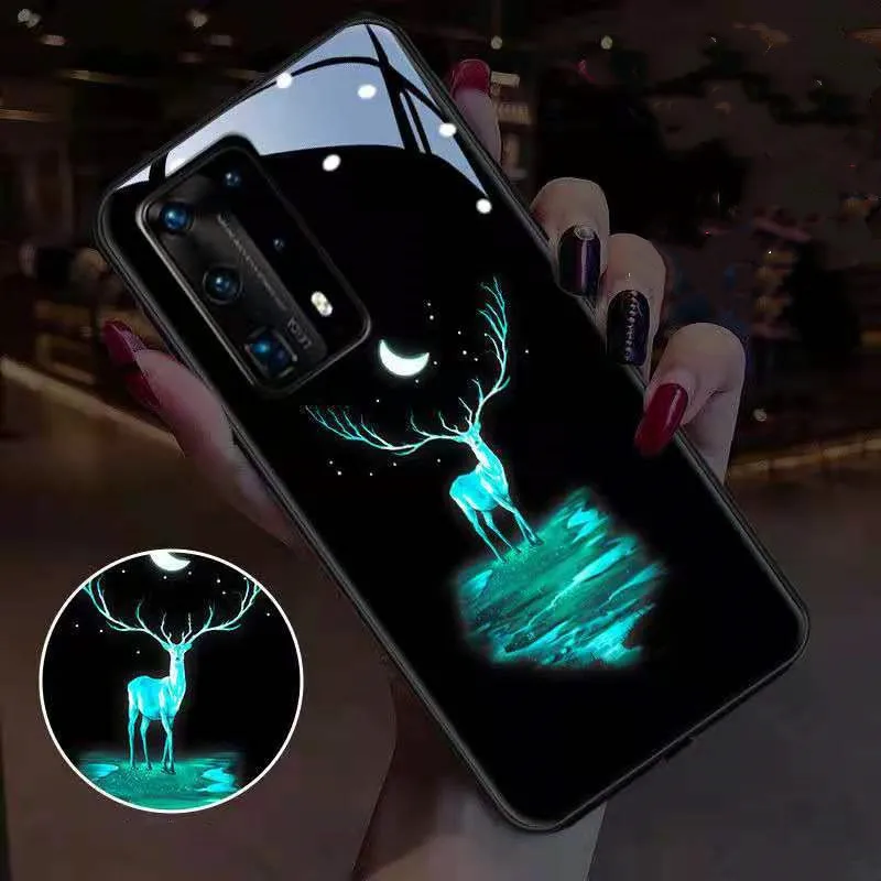 Светящийся телефонный чехол для Huawei P30 Lite P40 Pro Mate 40 30 Honor 20 V30 V20 9X 8X | Мобильные