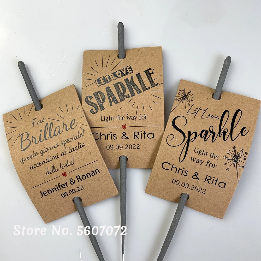Крафт-бумага 100 шт. светящиеся/блестящие палочки бирки Персонализированные