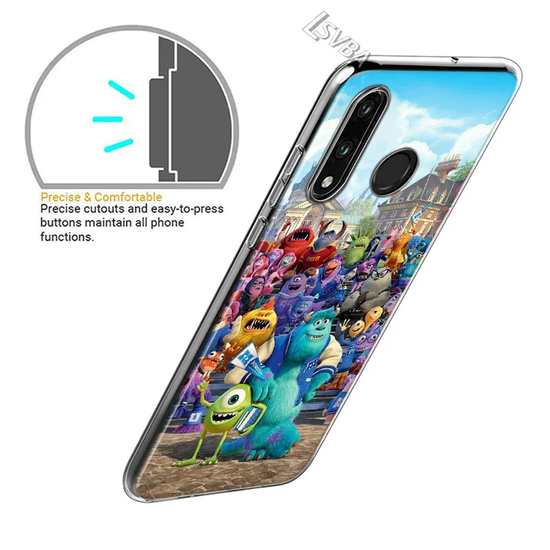 Силиконовый прозрачный Чехол Университет Монстров для Huawei P50 P40 P30 P20 Pro P10 P9 P8 Lite E