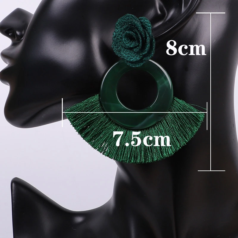 Серьги-кольца женские ручной работы в стиле бохо | Украшения и аксессуары