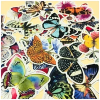 31pcsset retro beautiful butterfly butterflies sticker diy craft scrapbooking album journal happy planner decorative stickers