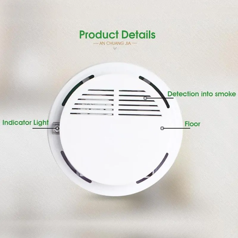 ACJ168 пожарная дымовая сигнализация независимая Беспроводная фотоэлектрическая