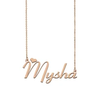 mysha name necklace custom name necklace for women girls best friends birthday wedding christmas mother days gift