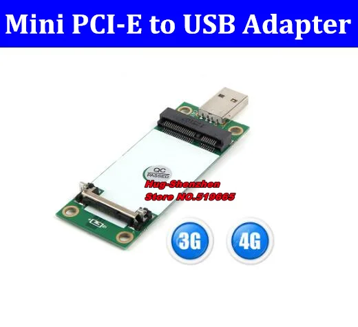 Бесплатная доставка Новый мини PCIe к USB (со слотом для sim карты) Адаптер 3g/4G WWAN