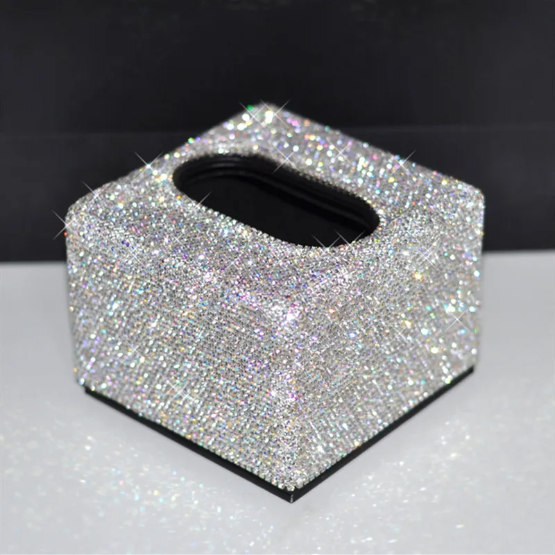 Квадратная коробка для салфеток Кристальный чехол кожаная бумажная полотенец