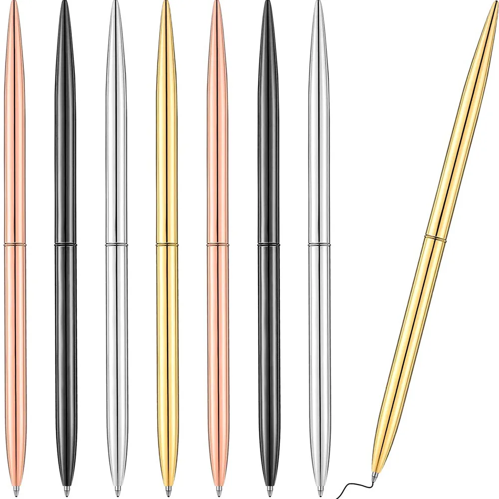 

Металлическая прочная Шариковая ручка для бизнеса, портативная маленькая ручка, изысканный инструмент для письма, офисные и школьные прина...