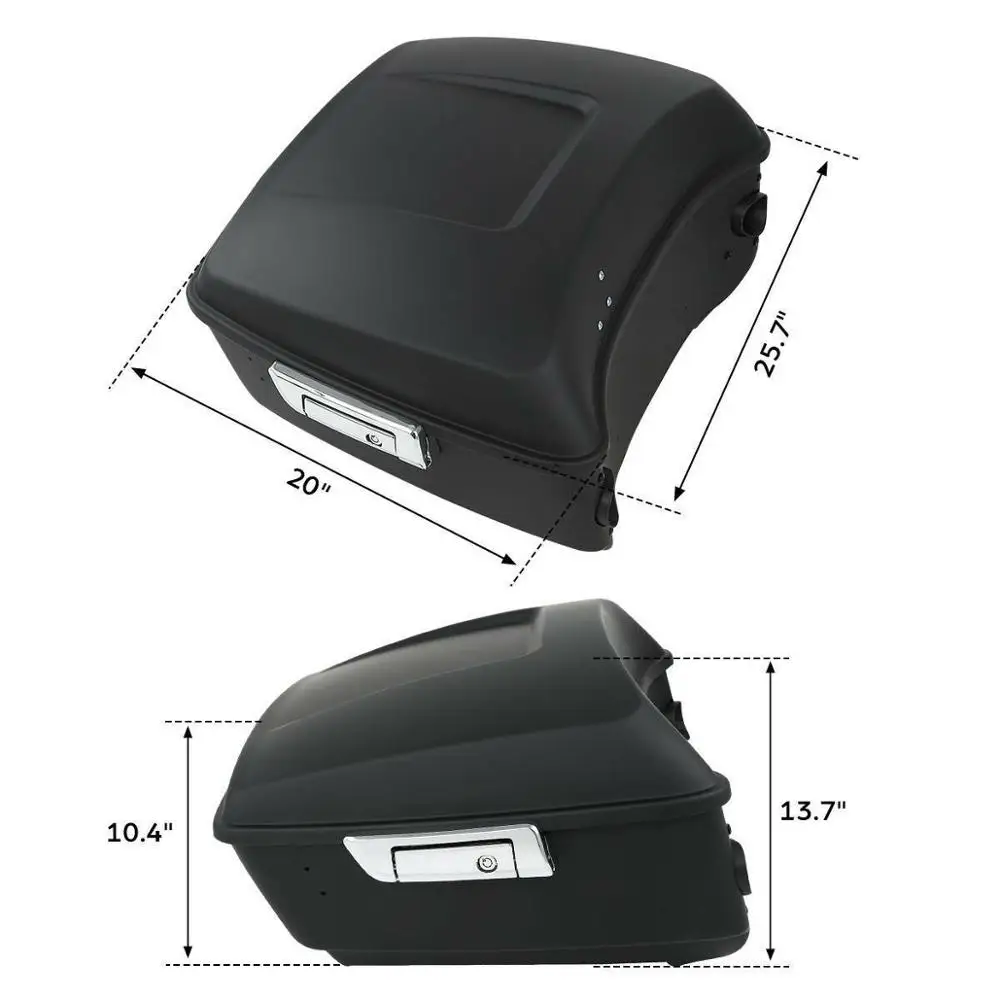 Мотоциклетная защелка багажника King Pack 13 7 дюйма для Harley Touring Tour Pak Road Glide 2014-2021 20