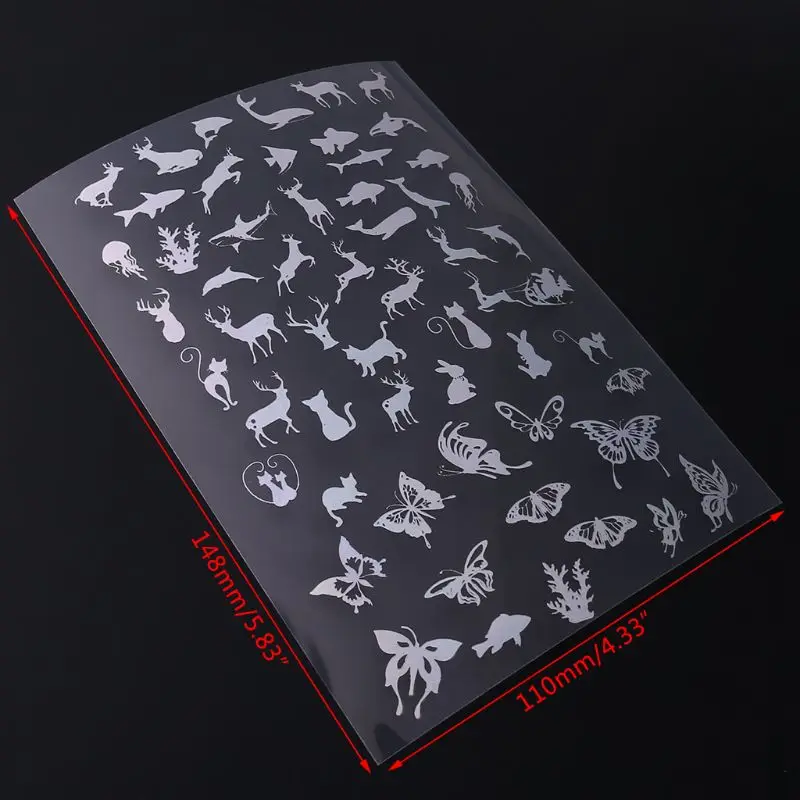 

18 Sheets Resin Supplies Kit,Transparent Decorate Stickers for Resin Molds