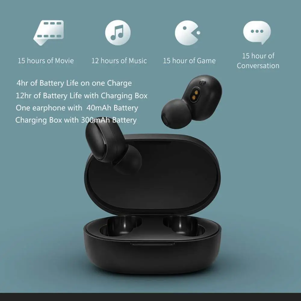 Беспроводные Bluetooth-наушники Fanshu Redmi Airdots HiFi 3D стерео гарнитура с глубокими басами