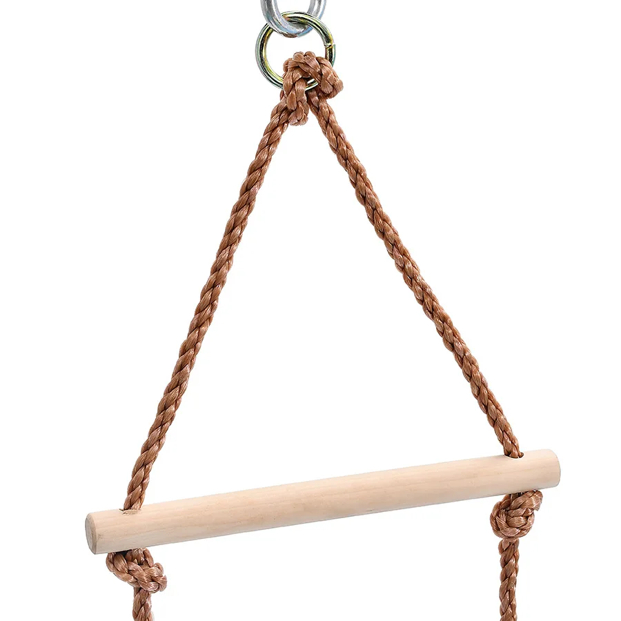 

Kids Climbing Ladder Wooden Rungs Rope Ladder Children Climbing Indoor Outdoor Garden Sport Rope Swing Safety Christmas Gift
