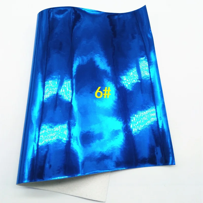 Glitterwishcome 30X134 см мини рулон гладкой лакированной зеркальной искусственной синтетической кожи ткань, GM001 - Цвет: 6
