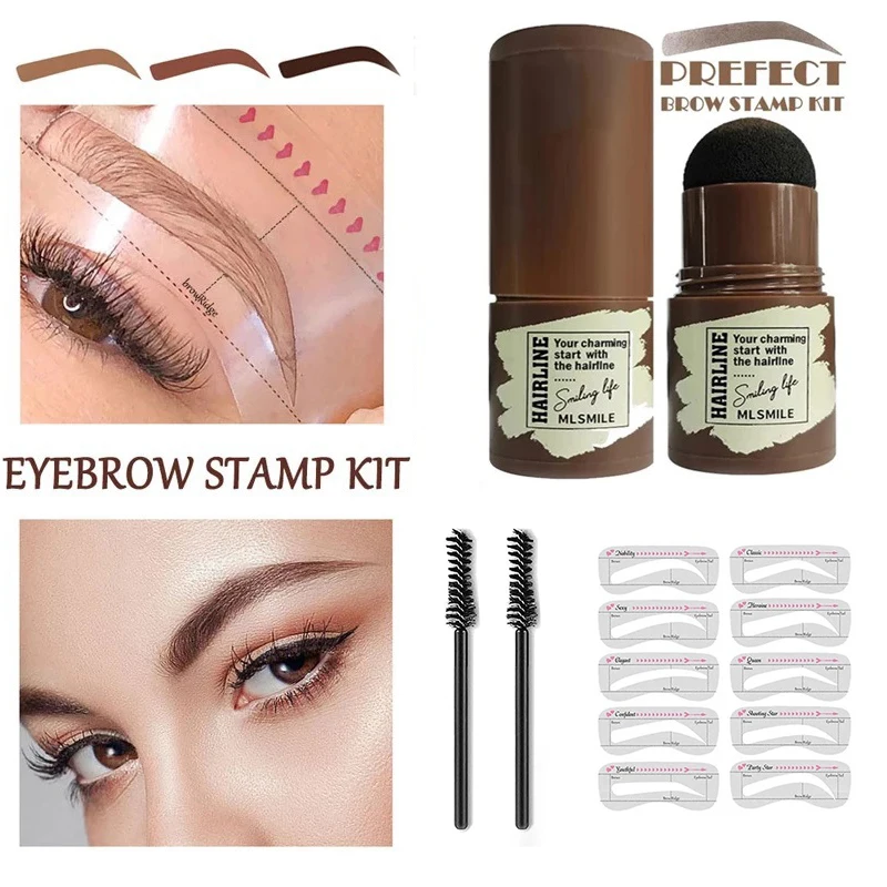 Новая ручка для ремонта теней Натуральный Порошок порошок волос пудра бровей