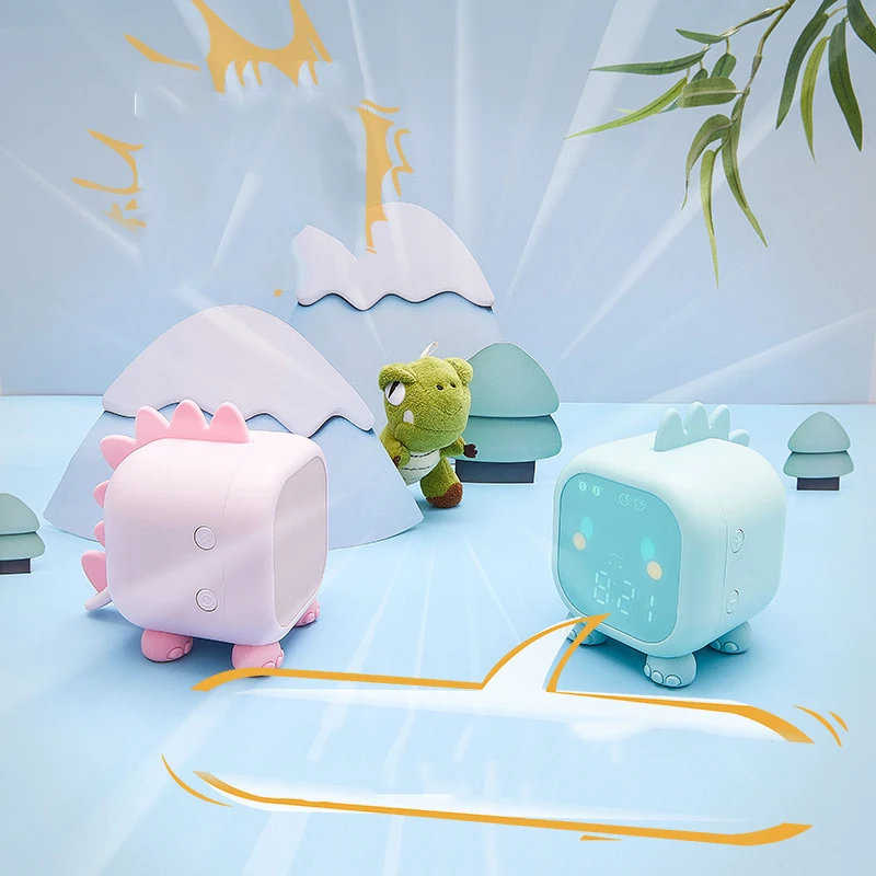

Xiaomi Fun dragon small alarm clock mini desktop electronic alarm clock digital Voice control snooze function temperatur display