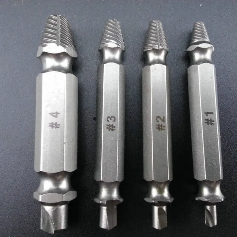 Набор сверл для извлечения поврежденных винтов 4 шт. | Инструменты
