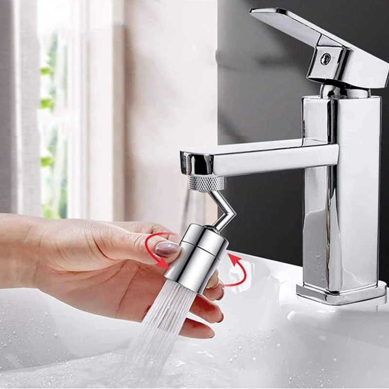 

Universal Splash Filter Faucet 720Movable Kitchen Faucet, Spray Head Anti Splash Filter Faucet Movable Convenient to Wash Your