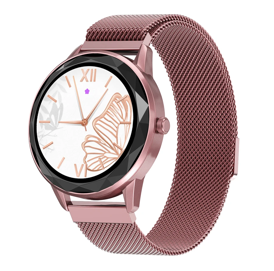 

New HDT7 Women Smart Watch Bracelet Full Circle Full Touch Custom Dial Pedometer Heart Rate Blood Pressure Monitoring Smartwatch
