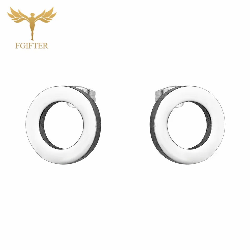 ring earrings 12pairs/lot Wholesale Star Earrings Set Man Woman Girl Stud Earring Gold Stainless Steel Jewelry Fashion Jewellery - Окраска металла: ring earrings
