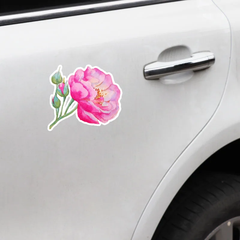 Автомобильные наклейки с цветами Aliauto красивые виниловые розовыми розами для