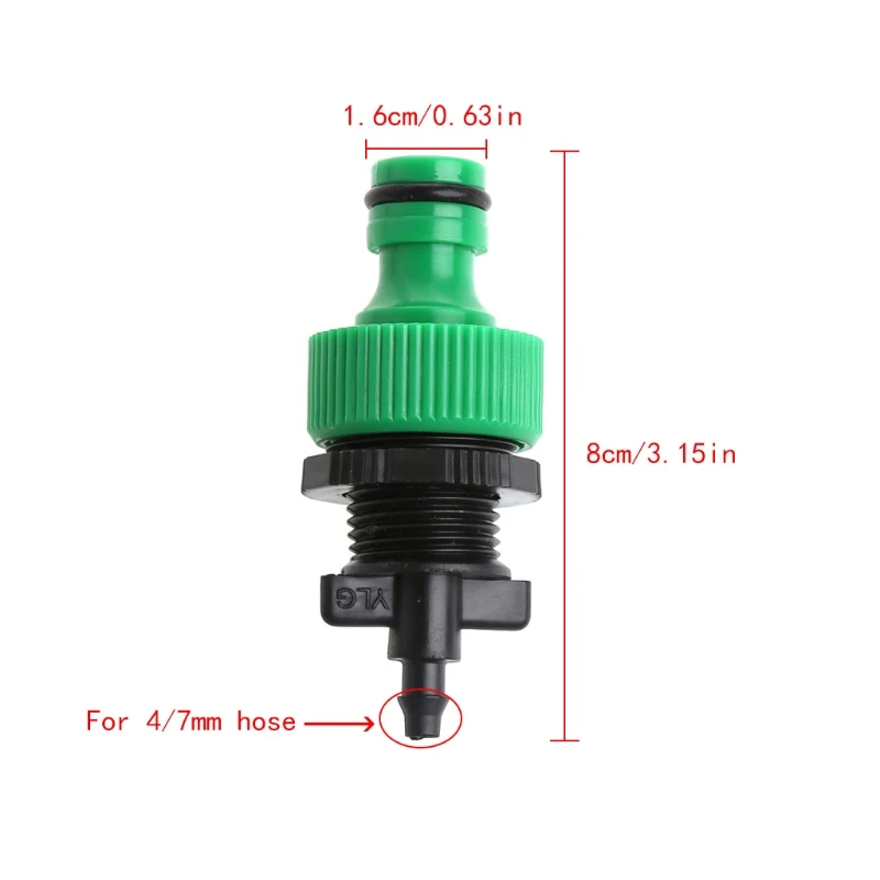 Соединитель для крана 1/2 дюйма 4/7 мм фоторазбрызгиватель Дождеватель садового