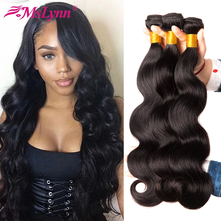 Queen hair бразильские волнистые волосы, для придания объема пряди Remy волнистые человеческие волосы для наращивания 1/3/4 пряди натуральных Цвет волос