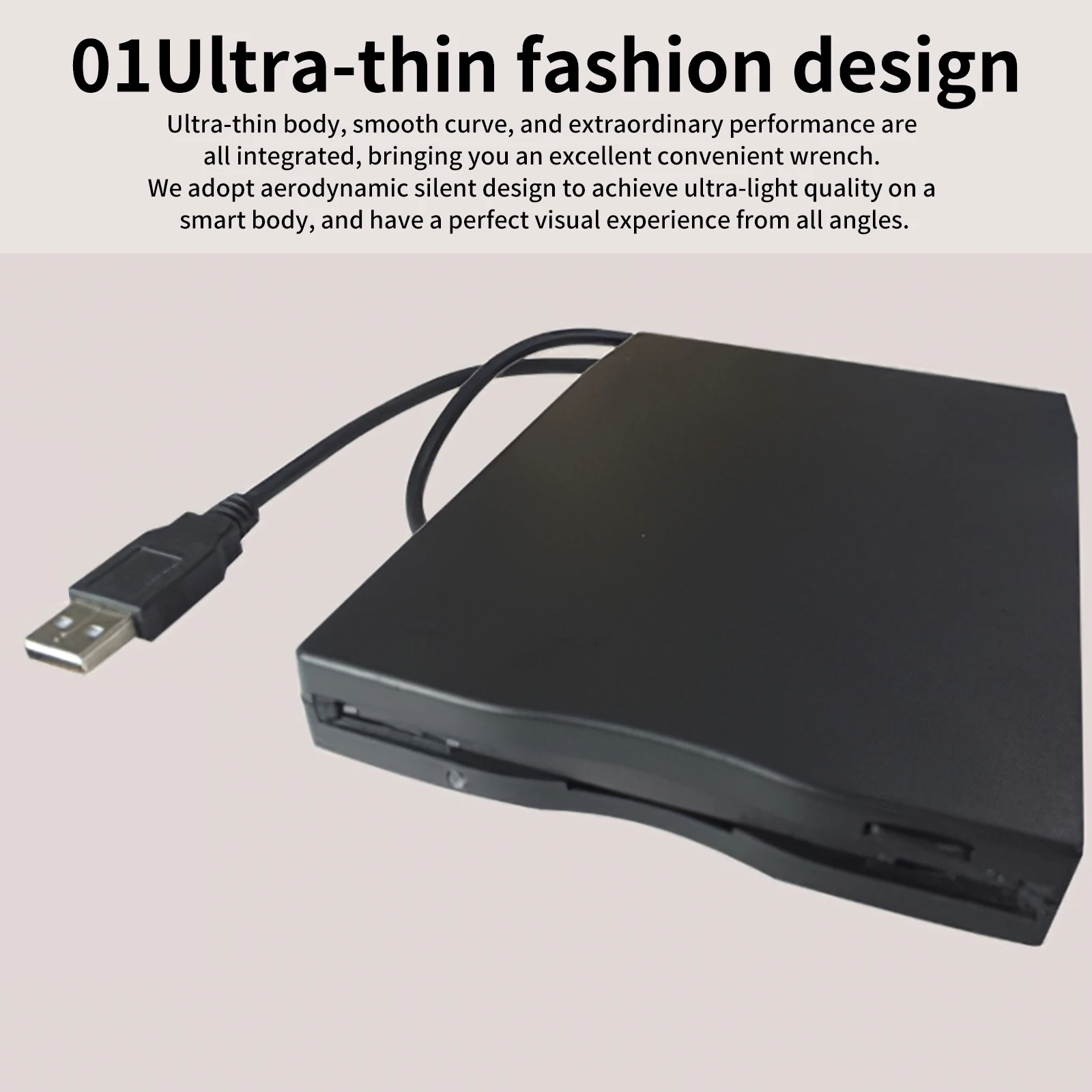 

Disk Reader External Floppy Disk Drive 3.5 Inch USB Mobile Floppy Disk Reader 1.44 MB FDD Ultra-Thin Portable Floppy Disk