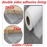 112cmthick thin double sides adhesive white irononsoft non woven paper interlining fabric patchwork sewing diy accessories2186