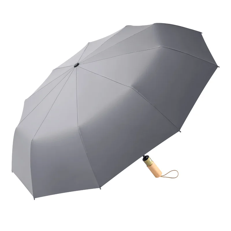 

Automatic folding umbrella wooden handle thicken vogue uv parasol umbrella paraguas plegable parapluie paraguas mujer YS