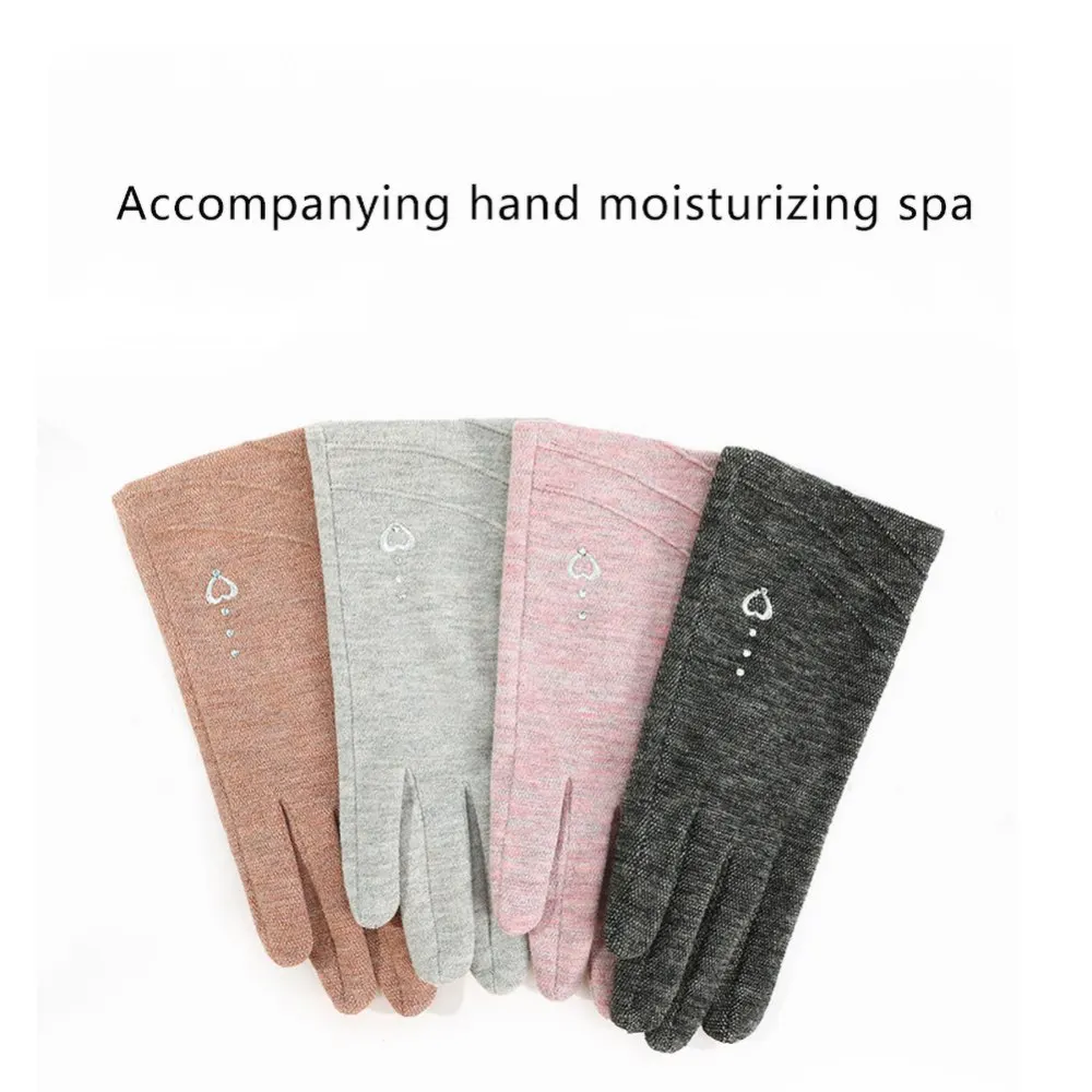 

Women's Winter Touch Screen Gloves Thicken Warm Knitted Soft Gloves Windproof Korean Full Finger Moisturizing Gloves Snow Mitten