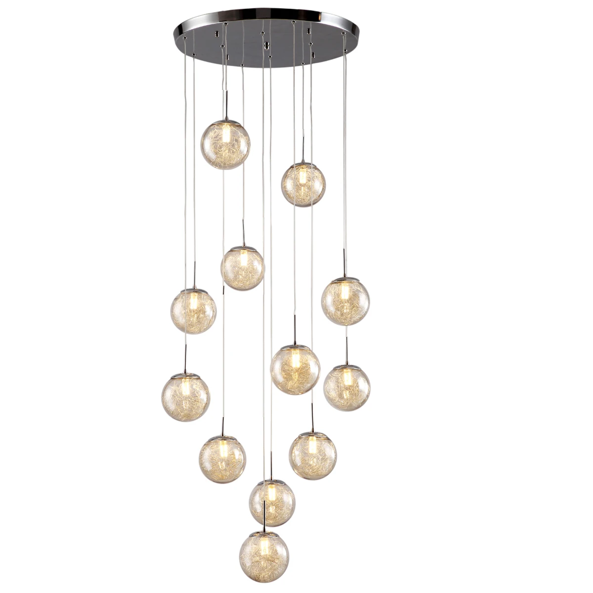 

Industrial Loft Hanging Glass Pendant Light Iron Glass Lampshade E27 Modern Pendant Lamp Fixture for Kitchen Dining Room Bar