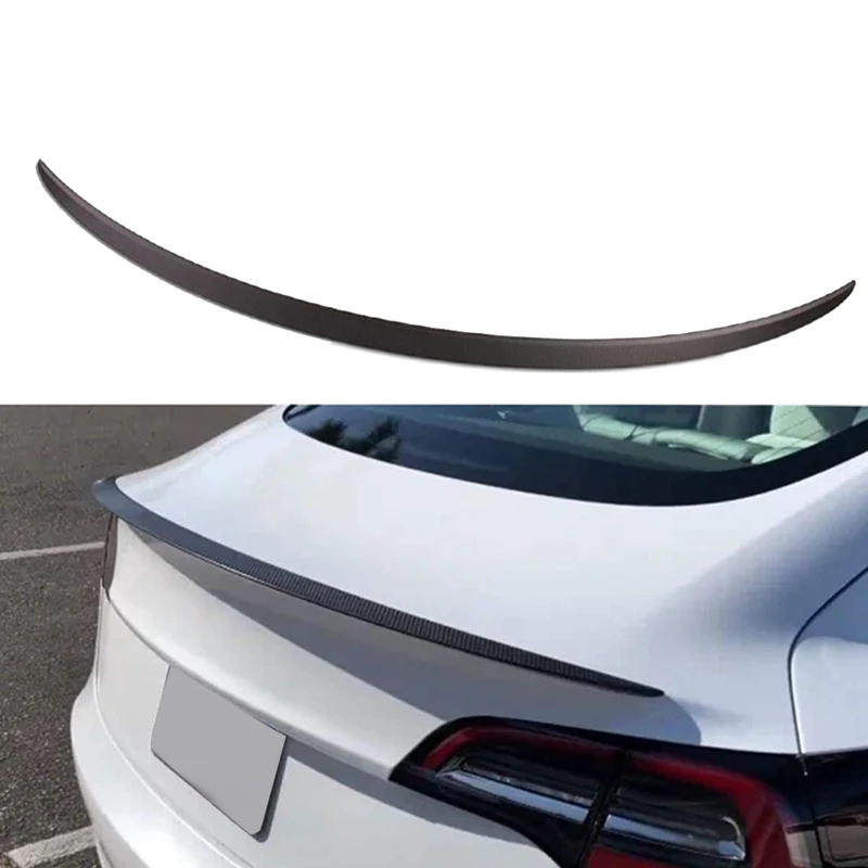 

Rear Carbon Fiber Car Trunk Wing Spoiler Rear Lip Lid for Tesla Model Y Spoiler Accessories Matte