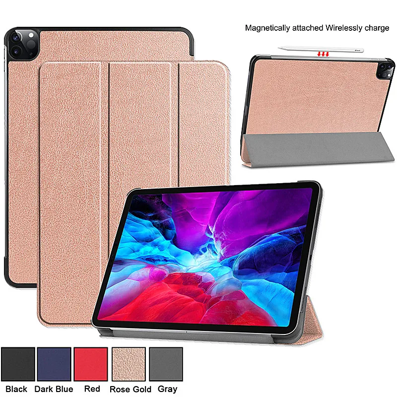 Ультра тонкий чехол для iPad Pro 12 9 дюймов 2020 Магнитный смарт ''iPad 4th поколения pro