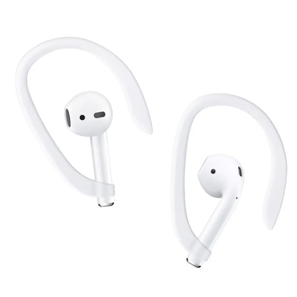 

2Pcs Earphone Ear hook wireless Portable Anti-fall Bluetooth Headset Earphone Earhooks Holder for Airpods 1 2 protection cases
