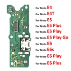 USB зарядный порт док-станция зарядное устройство Соединительная плата гибкий кабель для Motorola Moto E3 E4 E4T E5 E6 Play E7 Plus E6s