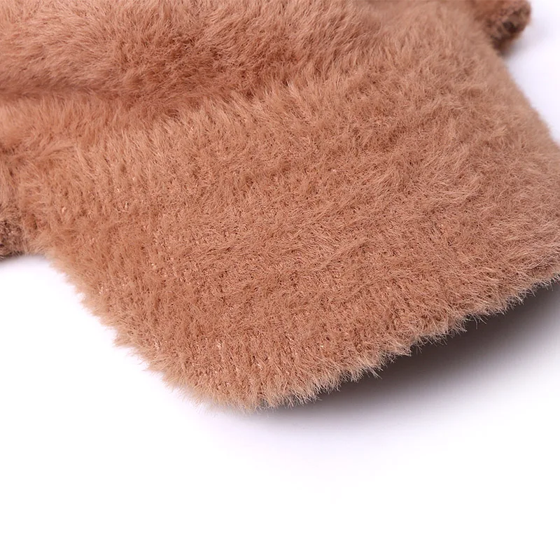 Бейсболки с помпоном из натурального Лисьего меха для детей зимние и осенние