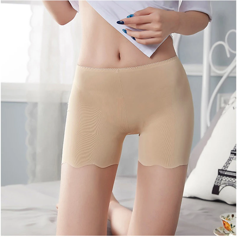 Трусы женские из ледяного шелка тонкие штаны большого размера не оставляют
