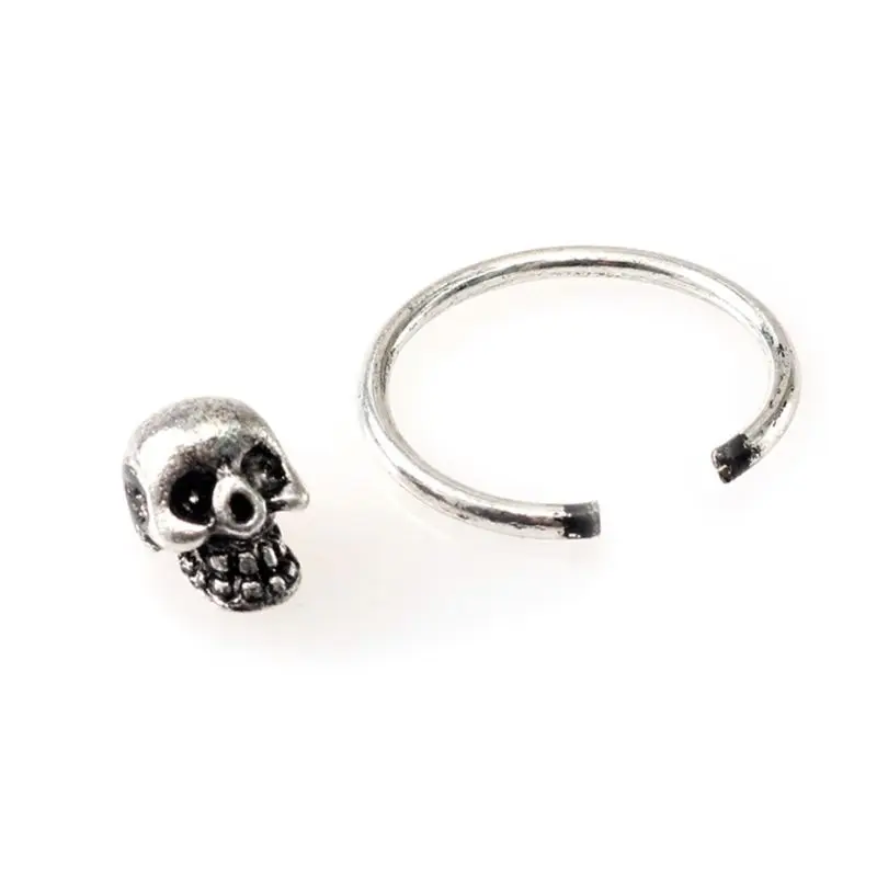

Punk Earrings Ring Skull Head Fashion Luxury Fashion Stylish Creative Women Jewelry Charms Gifts Ornaments Party Rings Pendant