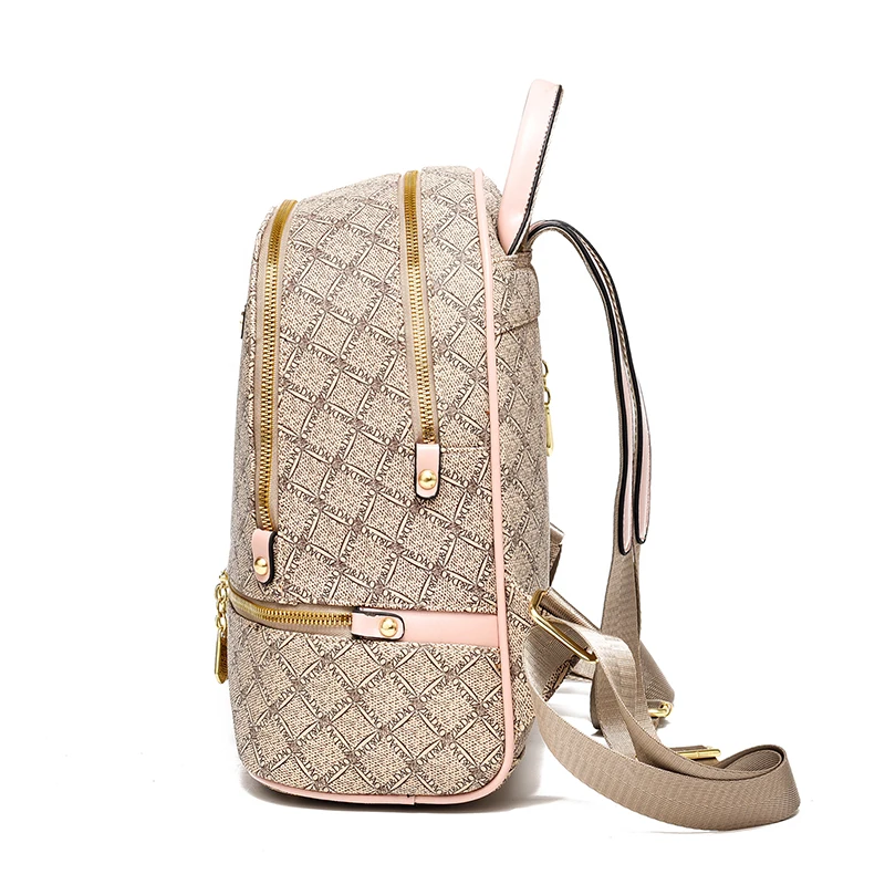 Brand Printed Women Backpack High Quality Youth Leather Backpacks for Teenage Girls Female School Women Travel Backpack