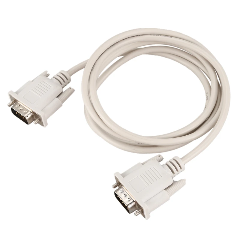 1 4 м RS232 DB9 9 Pin типа папа к VGA видео 15 контактный разъем Кабель адаптер светильник