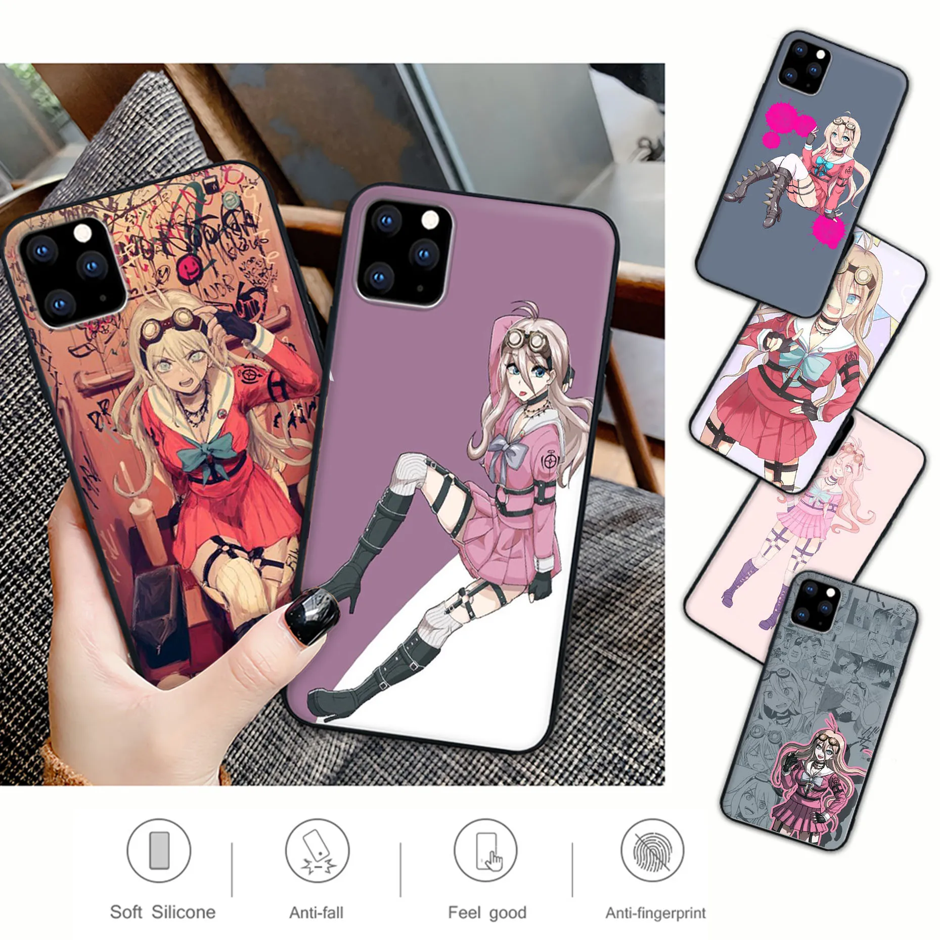 

Black Soft Amine Danganronpa Miu Iruma Telephone Case For Xiaomi Redmi 4X 5 Plus 6 6A 7 7A 8 8A 9 Note 4 8 T 9 Pro Cover