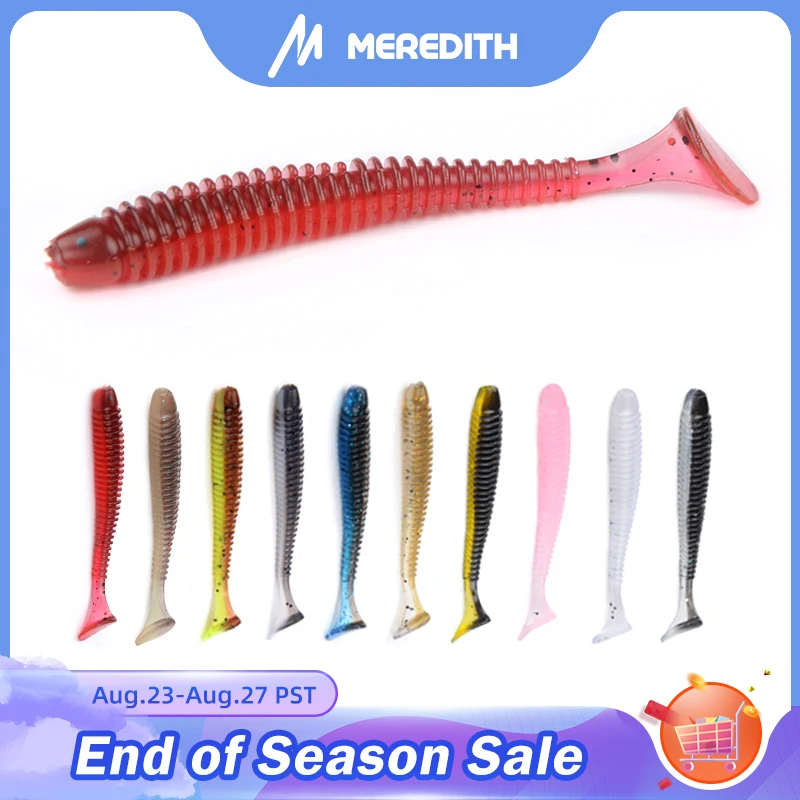MEREDITH 65 мм/1 35 г 20 шт./лот Swimbait Craws ударные рыболовные приманки мягкие для рыбалки