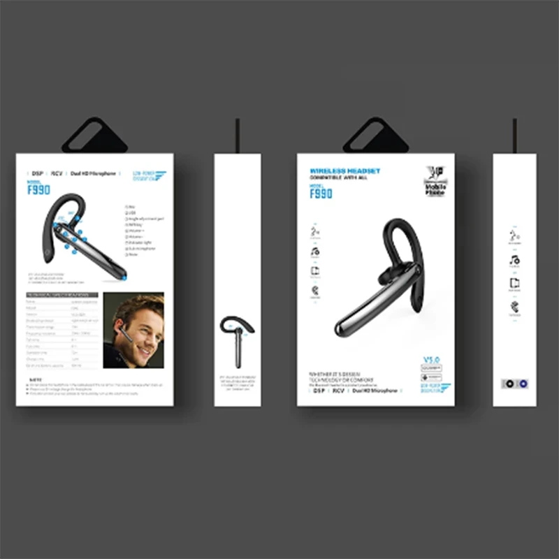 

Bluetooth Headset Wireless Bluetooth Earphones HD Dual Microphone Smart Vocal Cvc8 Noise Reduction Wireless Headphone