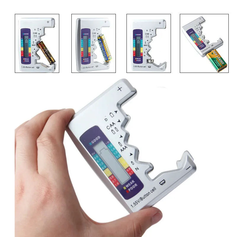 Цифровой Батарея тестер Контролер Ёмкость для C/D/9 В/зарядное устройство никель