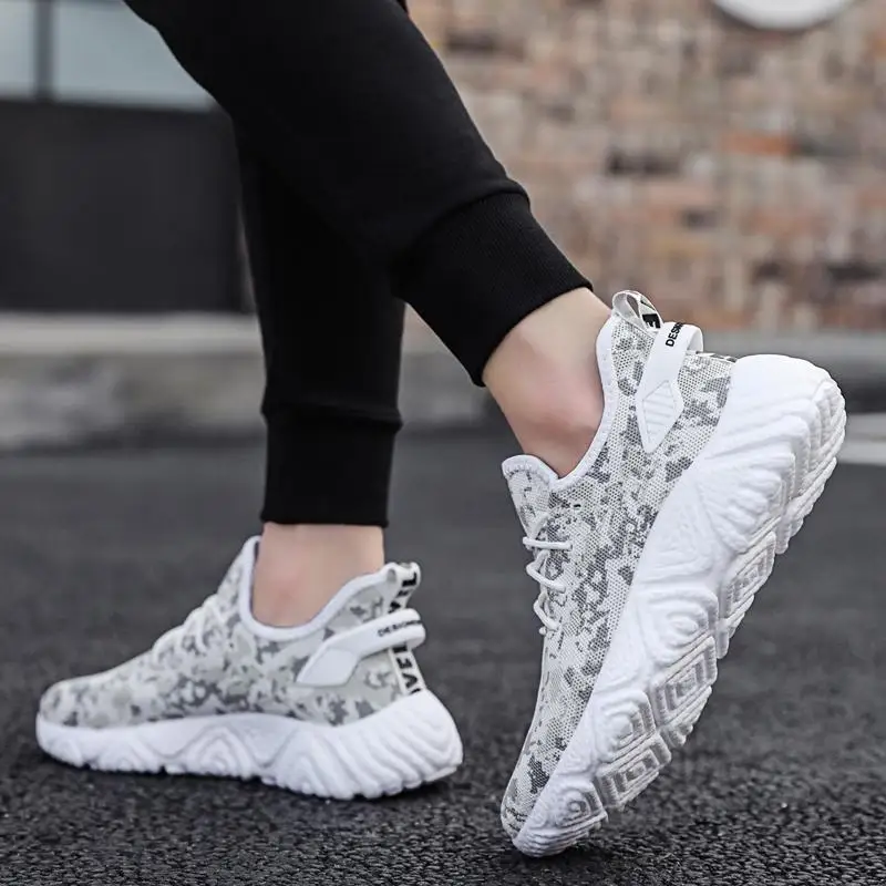 

Running Shoes for Men 2021 Summer New Men Sneakers Lace Up Low Top Jogging Shoes Man Athletic Footwear Breathable Men Sneakers