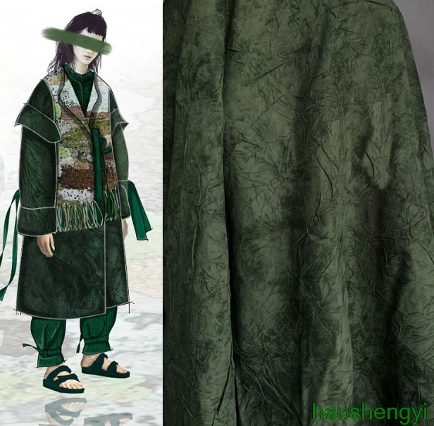 Высокое качество темно зеленый складной текстуры двухцветный нейлон осень и