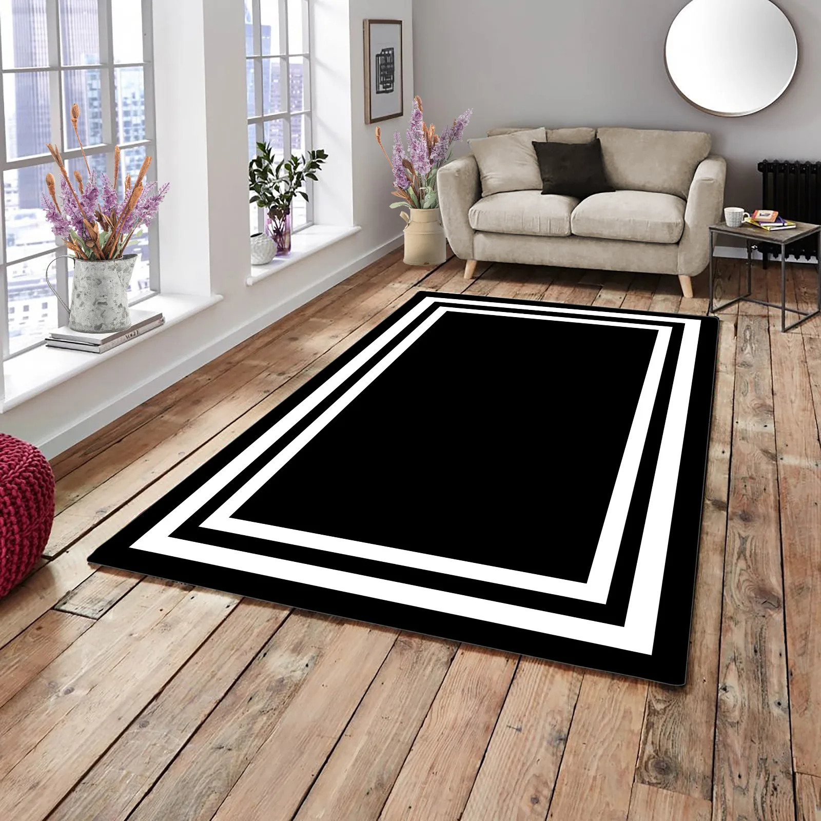 

Дизайнерский чехол с принтом для ковров для помещений, тонкий чехол для ковра, декоративный тканевый защитный рукав для ковра, мягкий чехол ...