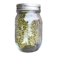 sprouting jar with 304 stainless steel screen lid wide mouth quart mason sprouter germinator for organic healthy fresh mung 090c